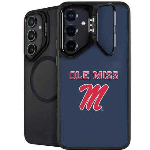 University of Mississippi Ole Miss Blue Galaxy S24 FE Kickstand Case